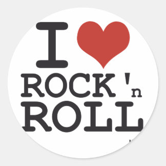 I KÄRLEK ROCK AND ROLL RUNT KLISTERMÄRKE