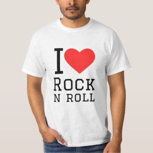 I KÄRLEK ROCK AND ROLL T SHIRT