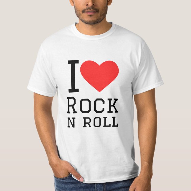 I KÄRLEK ROCK AND ROLL T SHIRT (Framsida)