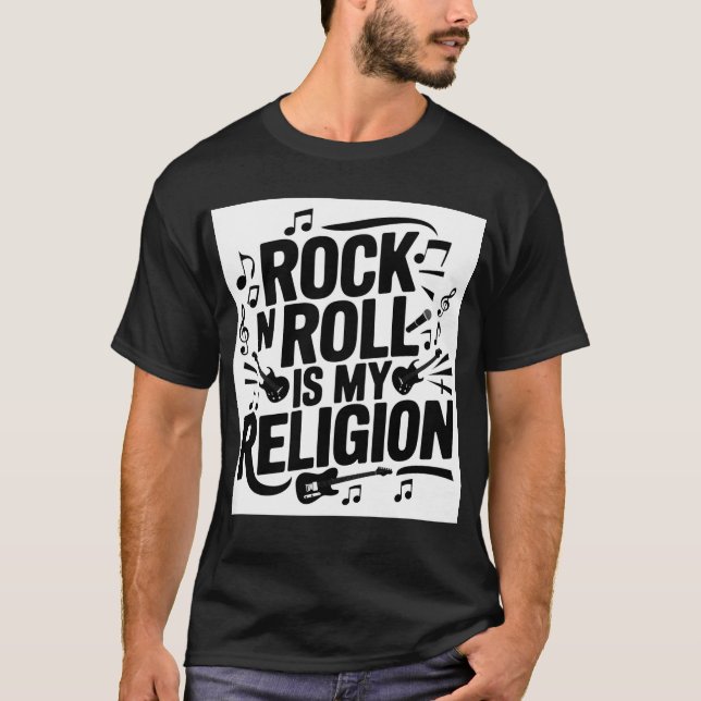 I KÄRLEK ROCK MUSIK T SHIRT (Framsida)