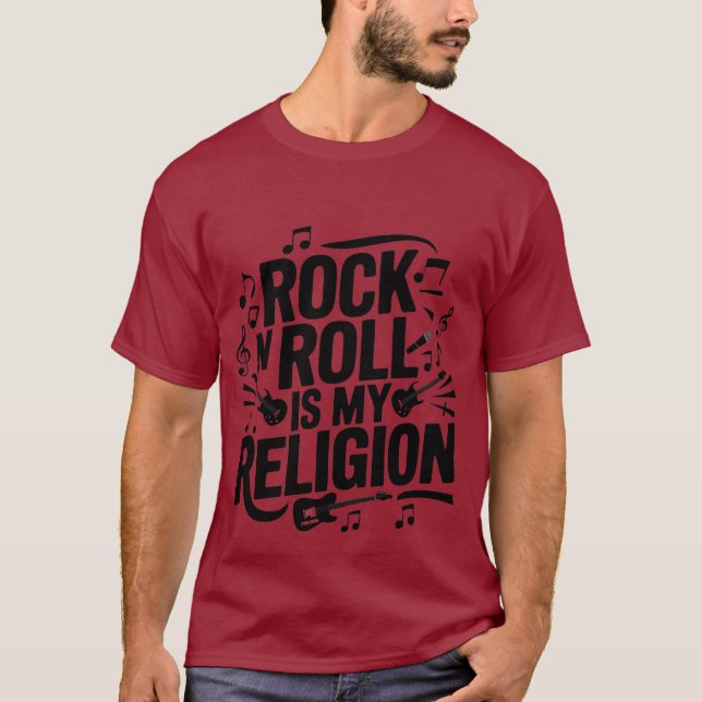 I KÄRLEK ROCK MUSIK T SHIRT (Framsida)