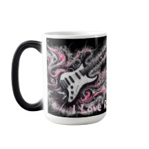 I Kärlek Rock N Roll Electric Guitar Painting