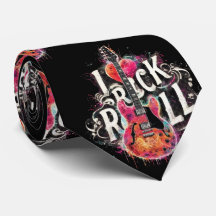 I Kärlek Rock N Roll Electric Guitar Painting