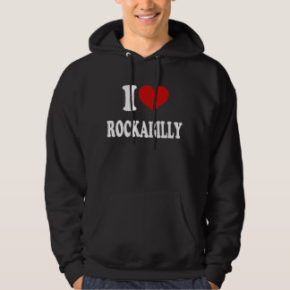 I Kärlek Rockabilly Hoodie