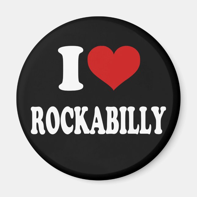 I Kärlek Rockabilly Magnet (Framsidan)