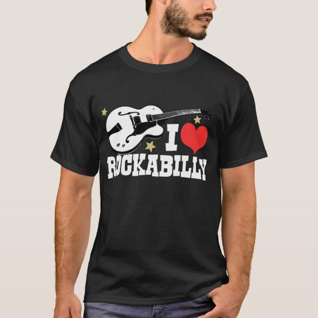 I Kärlek Rockabilly T-shirt (Framsida)