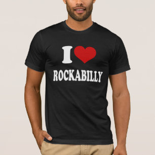 I Kärlek Rockabilly Tee Shirt