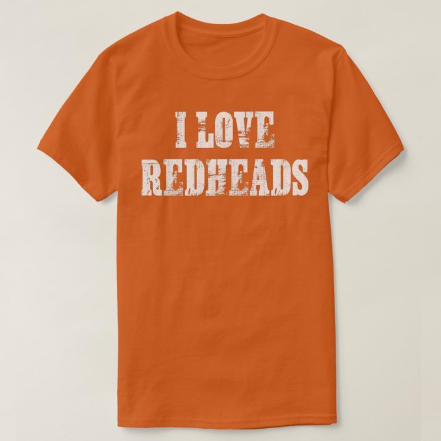 I KÄRLEK RÖDHÅRIG 1 T SHIRT (Design framsida)