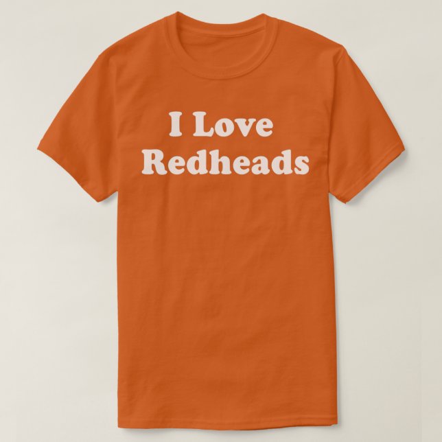 I KÄRLEK RÖDHÅRIG 2 T SHIRT (Design framsida)