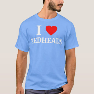 I Kärlek Rödhårig Heart 1 T Shirt