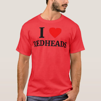 I Kärlek Rödhårig Heart 3 T Shirt