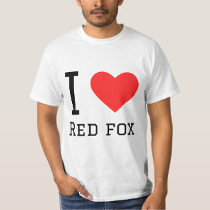 I kärlek rödräv t shirt
