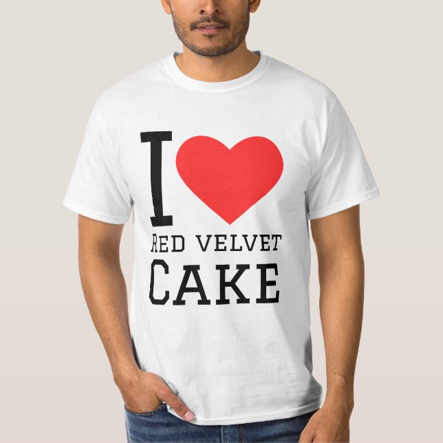 I kärlek, rödsammet t shirt (Framsida)