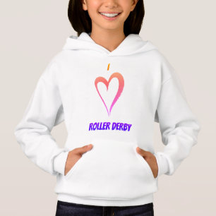 I Kärlek Roller Derby - Kids Pullover Hoodie T Shirt