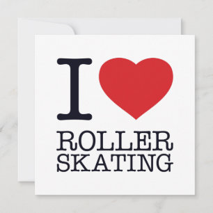 I KÄRLEK ROLLER SKATING SPARA DATUMET