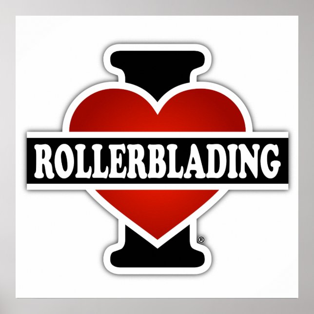 I Kärlek Rollerblading Poster (Framsidan)