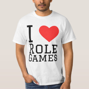 I kärlek rollspel t shirt