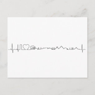 I kärlek Rom (ecg stil), souvenir Vykort