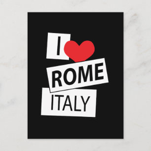 I Kärlek Rom Italien Vykort