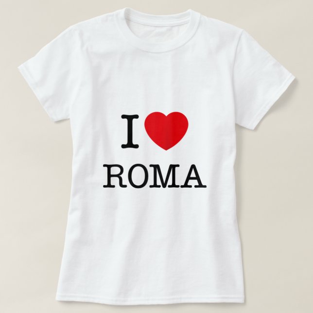 I Kärlek Roma Graphic Tees Noveltys Coola Design R T Shirt (Design framsida)
