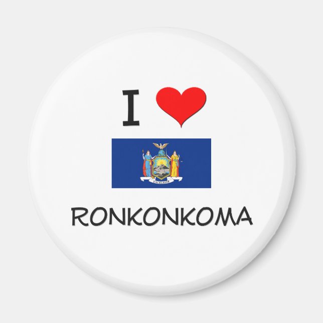 I Kärlek Ronkonkoma New York Magnet (Framsidan)