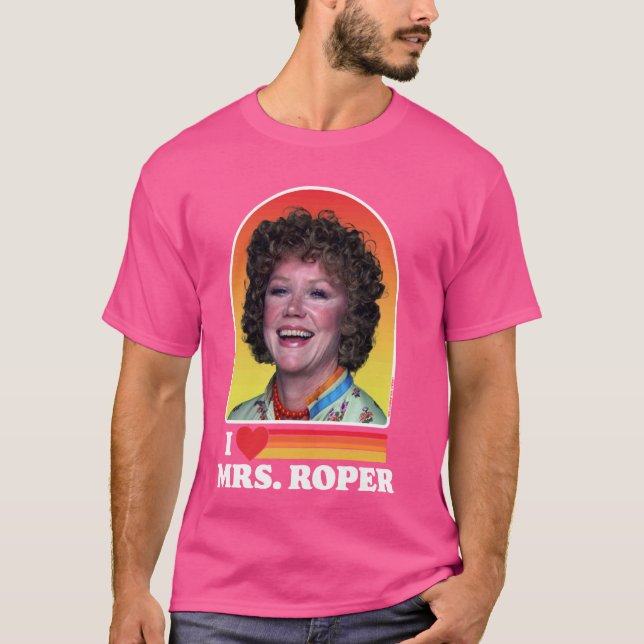 I Kärlek Roper Helen Roper Three's Company Retro T Shirt (Framsida)