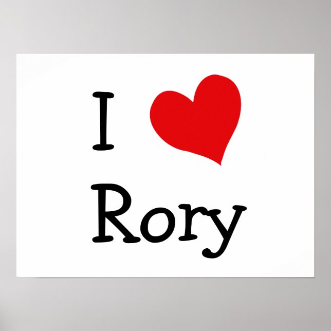 I Kärlek Rory Poster (Framsidan)