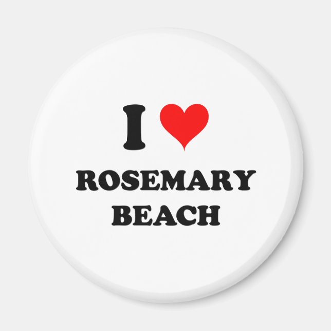 I Kärlek Rosemary Beach Florida Magnet (Framsidan)