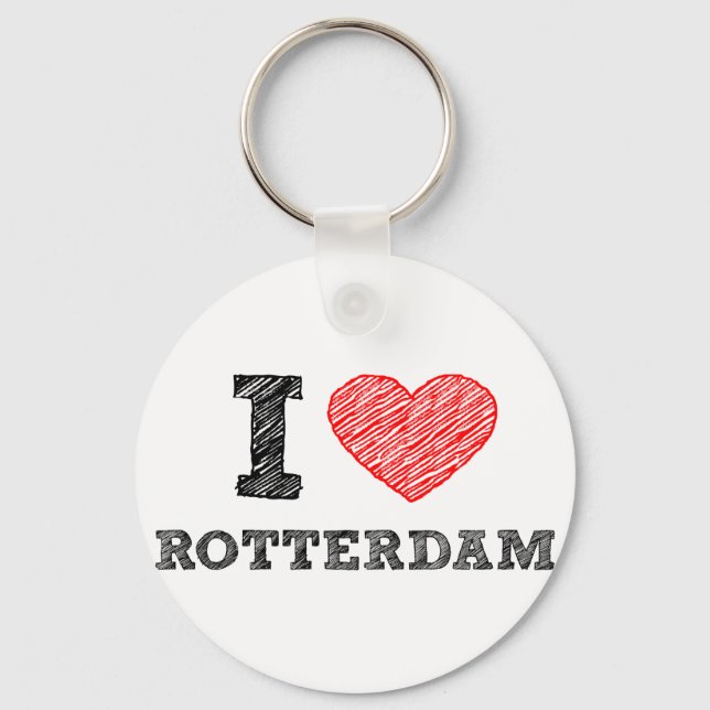 I-kärlek-Rotterdam Nyckelring (Framsida)