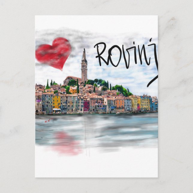 I kärlek Rovinj Vykort (Framsida)
