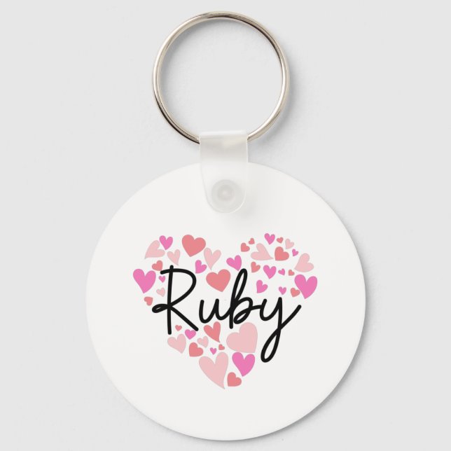 I kärlek Ruby Nyckelring (Framsida)