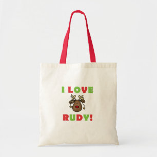 I Kärlek Rudy Reindeer Tygkasse