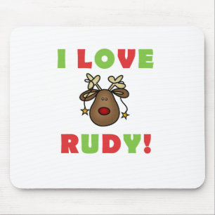 I Kärlek Rudy Tshirts och Gifts Musmatta