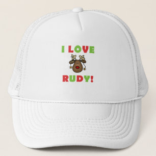 I Kärlek Rudy Tshirts och Gifts Truckerkeps