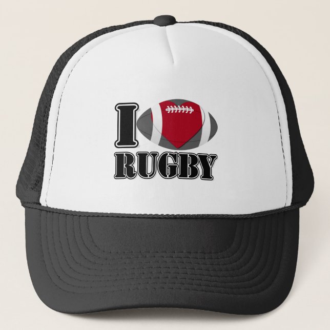 I Kärlek Rugby - Hat Truckerkeps (Framsida)