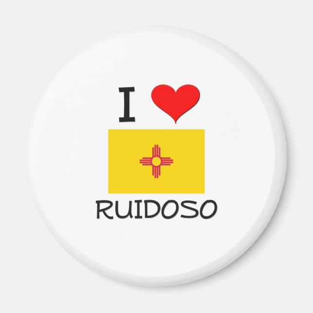 I Kärlek Ruidoso New mexico Magnet (Framsidan)