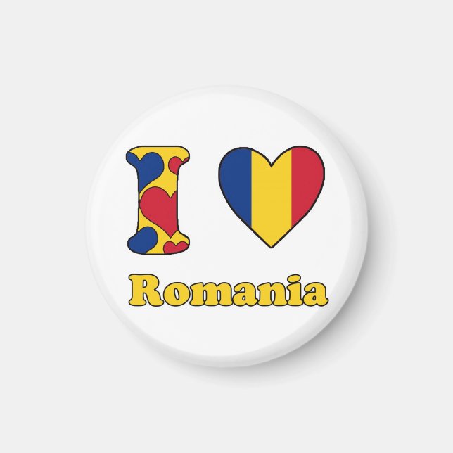 I KÄRLEK RUMÄNIEN MAGNET (Framsidan)