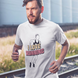 I Kärlek Running | Kör Älskare T-Shirt
