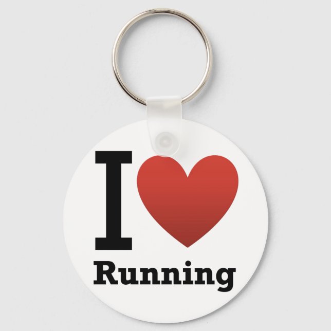 I Kärlek Running Nyckelring (Framsida)