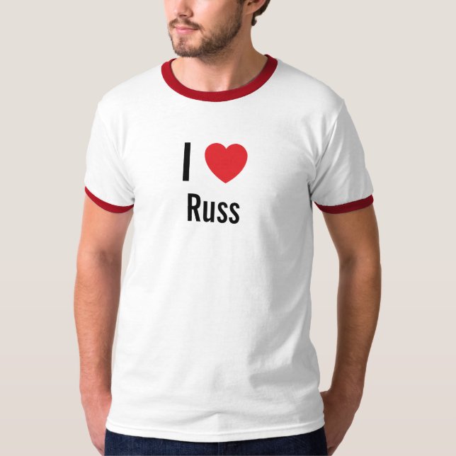 I kärlek Russ T-shirt (Framsida)