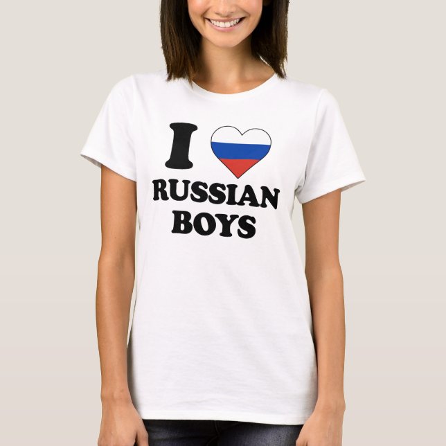 I kärlek Russian Boys Tee (Framsida)