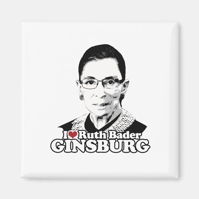 I Kärlek Ruth Bader Ginsburg Forever Magnet (Framsidan)