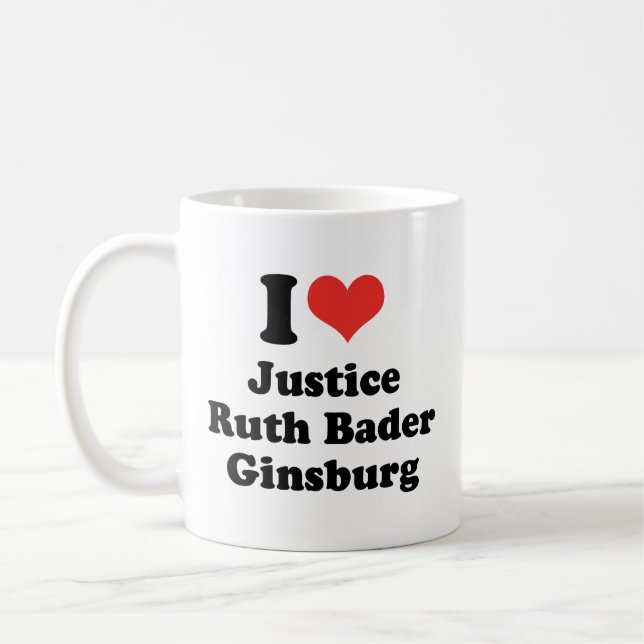 I KÄRLEK RUTH BADER GINSBURG - .png Kaffemugg (Vänster)