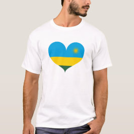 I Kärlek Rwanda Flagga T Shirt