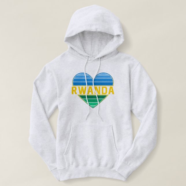 I Kärlek Rwanda, Rwanda, Rwandese Heart T Shirt (Design framsida)