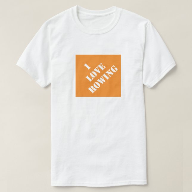 I Kärlek Rwing Funny Pappa Humous Fars dag Gift T Shirt (Design framsida)