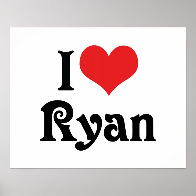 I Kärlek Ryan Poster (Framsidan)