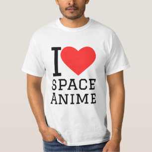 I kärlek rymdanimering t shirt