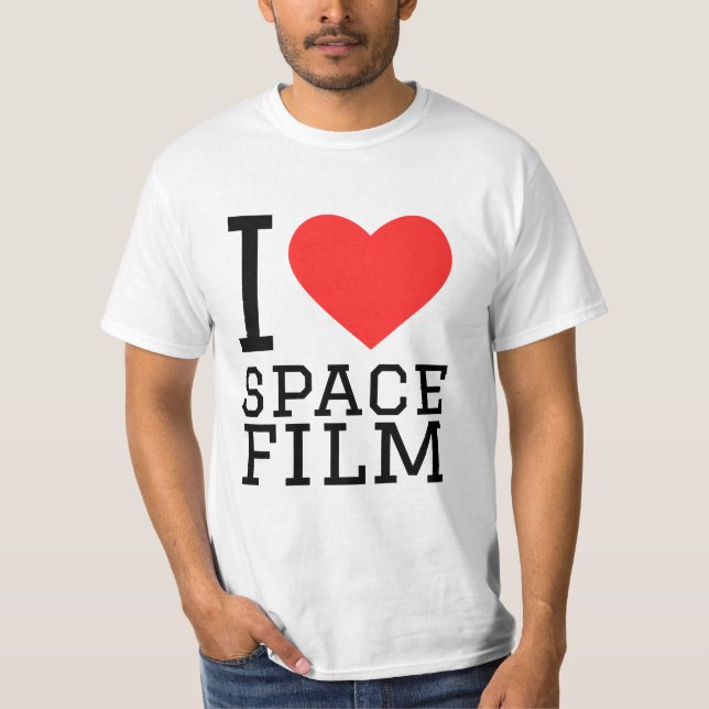 I kärlek rymdfilm t shirt (Framsida)
