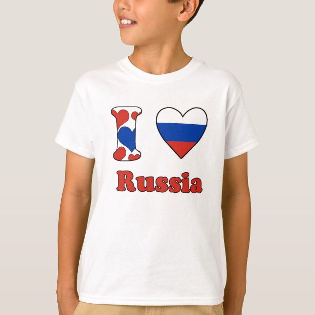 I kärlek Ryssland T Shirt (Framsida)